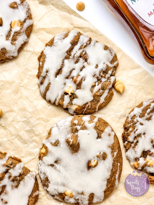 Ginger Maple Glazed Cookies on Marble - Image 3