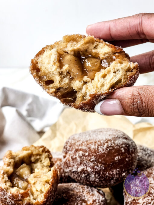 Apple Pie Doughnuts on Gold Marble - Image 4
