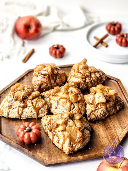 Caramel Apple Scones on Marble - Image 2