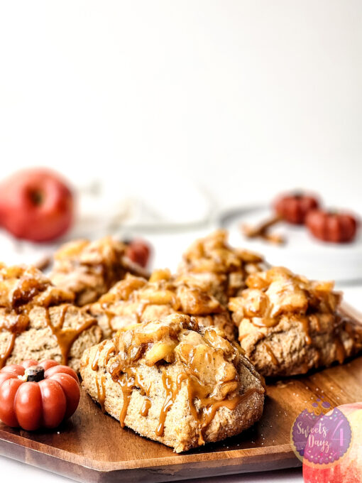 Caramel Apple Scones on Marble - Image 4
