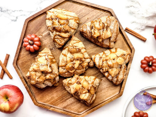 Caramel Apple Scones on Marble - Image 6