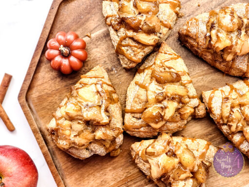 Caramel Apple Scones on Marble - Image 7