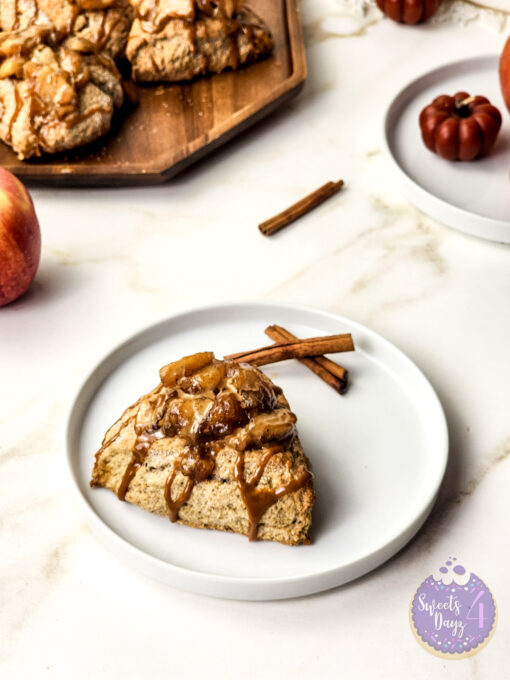 Caramel Apple Scones on Gold Marble - Image 2