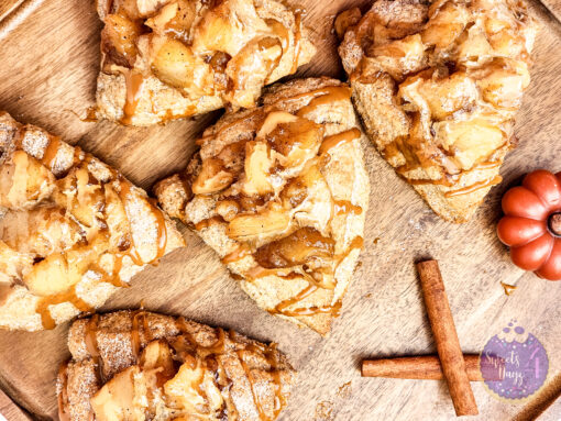 Caramel Apple Scones on Gold Marble - Image 4