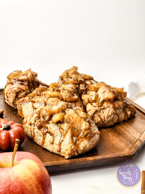 Caramel Apple Scones on Gold Marble - Image 6