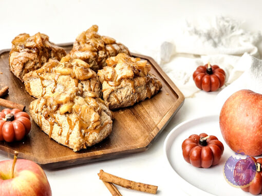 Caramel Apple Scones on Gold Marble - Image 7