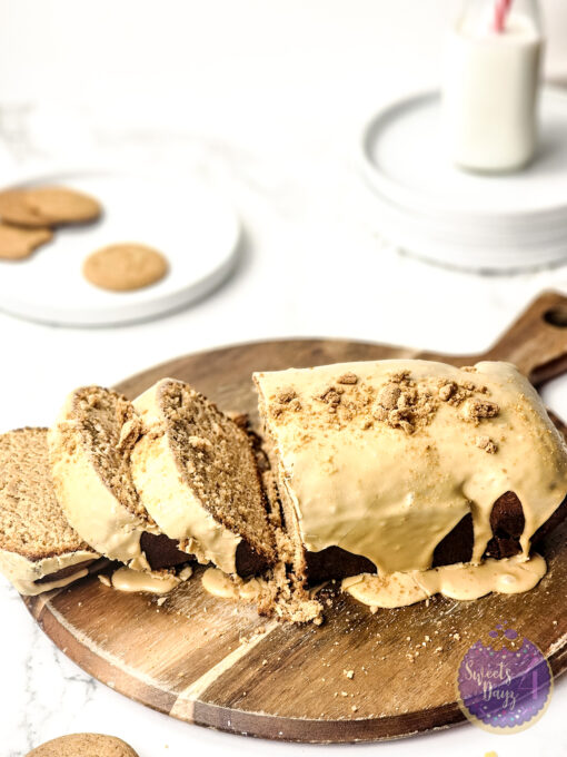 Glazed Gingerbread Pound Cake on Marble - Image 2