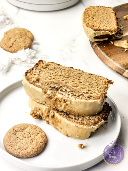 Glazed Gingerbread Pound Cake on Marble - Image 6