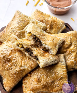 Cheeseburger Hand Pies on Rhombus