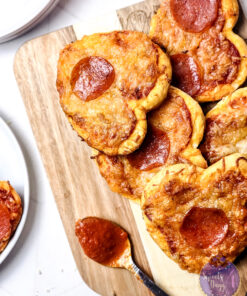 Mini Heart Pizzas on Rhombus