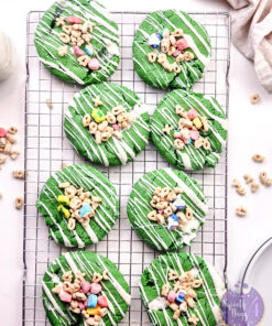 Lucky Charm St. Patty's Cookies on White