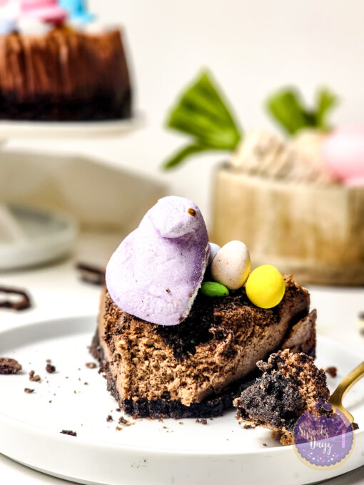 Oreo Dirt Chocolate Cheesecake on Gold Marble - Image 3