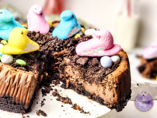 Oreo Dirt Chocolate Cheesecake on Marble - Image 5