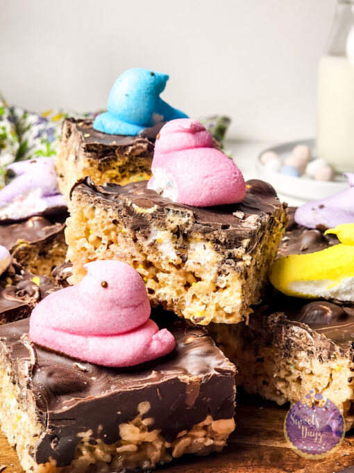 Easter Chocolate Rice Krispy Treats on White - Image 7