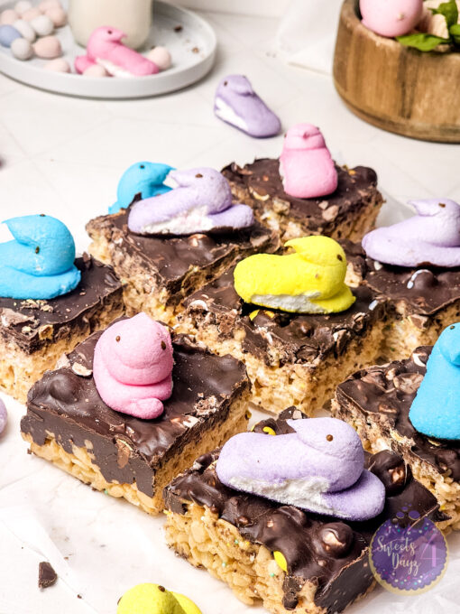 Easter Chocolate Rice Krispy Treats on Rhombus - Image 4