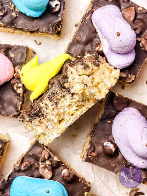 Easter Chocolate Rice Krispy Treats on Rhombus - Image 3