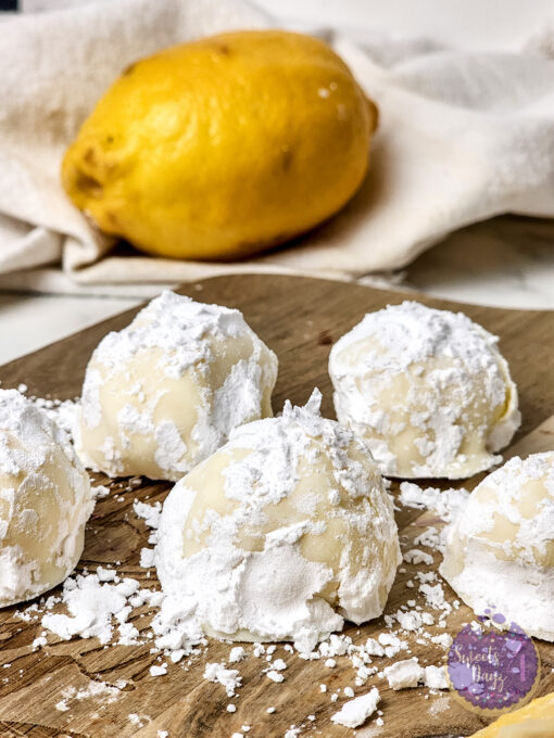 Lemon Bar Truffles on Marble - Image 5