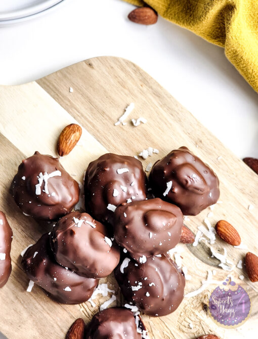 Homemade Almond Joy Bites on White - Image 7