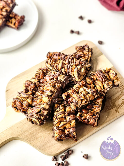 Homemade Nut Granola Bars on White - Image 4