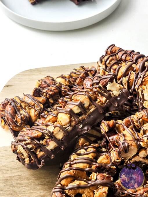 Homemade Nut Granola Bars on White - Image 6