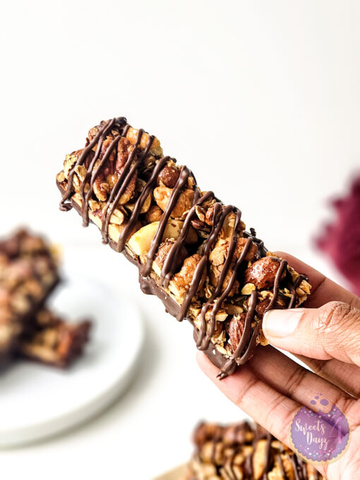 Homemade Nut Granola Bars on White - Image 7
