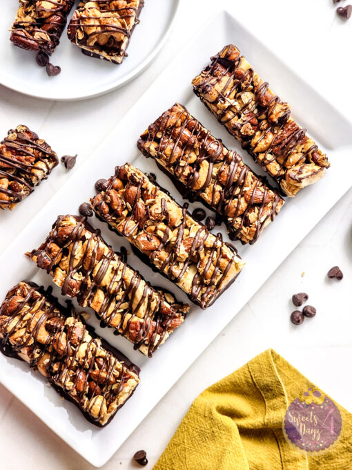 Homemade Nut Granola Bars on Rhombus
