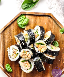 Spicy Tuna Kimbap Rolls on Rhombus - without Video