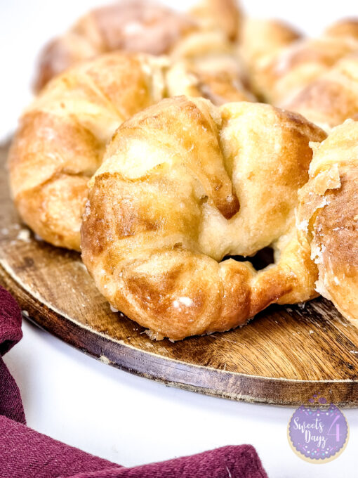 Creme Brulee Croissants on White
