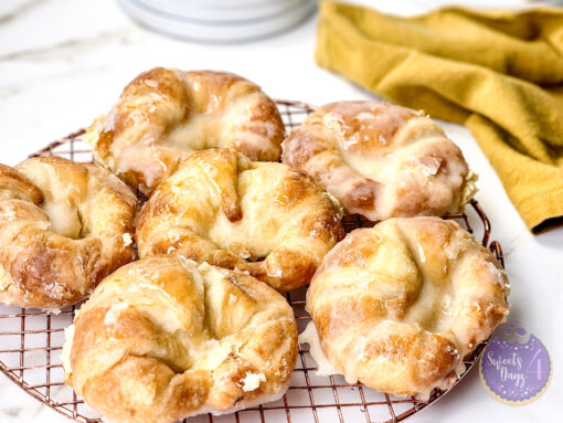 Creme Brulee Croissants on Gold Marble - Image 2
