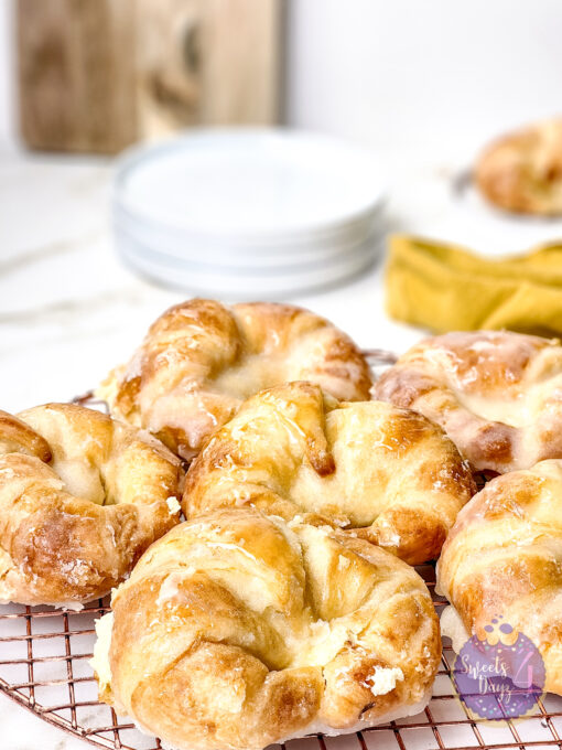 Creme Brulee Croissants on Gold Marble - Image 3