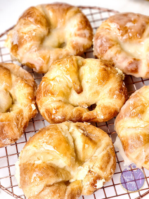 Creme Brulee Croissants on Gold Marble - Image 4