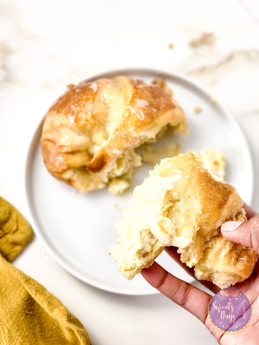 Creme Brulee Croissants on Gold Marble - Image 9