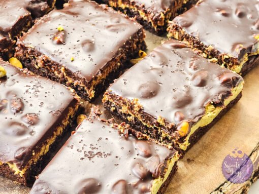 Dubai Pistachio Brownies on White - Image 6