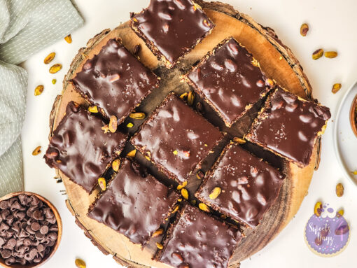 Dubai Pistachio Brownies on White - Image 9