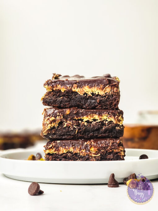 Dubai Pistachio Brownies on Marble - Image 10
