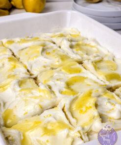 Lemon Velvet Cake on White