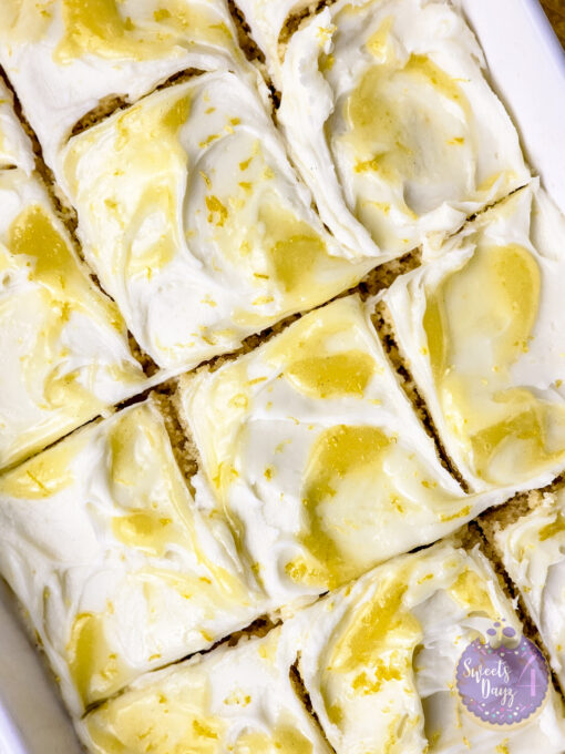 Lemon Velvet Cake on White - Image 4