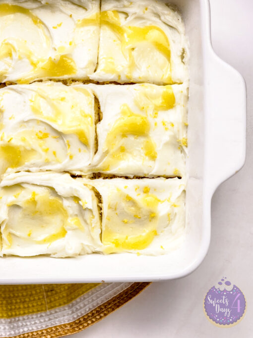 Lemon Velvet Cake on White - Image 6