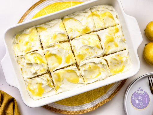 Lemon Velvet Cake on White - Image 8