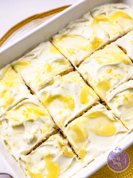 Lemon Velvet Cake on White - Image 9