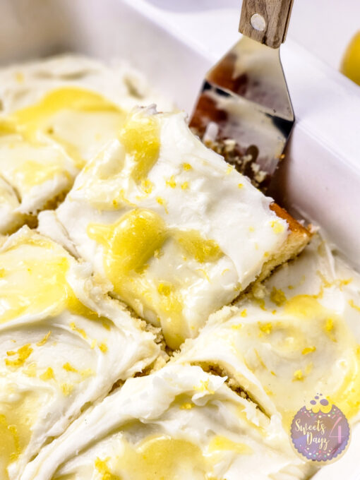 Lemon Velvet Cake on White - Image 10