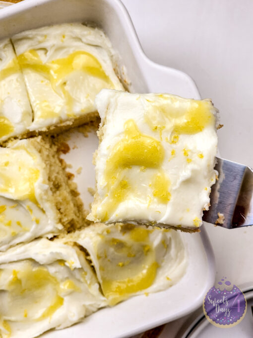 Lemon Velvet Cake on White - Image 11