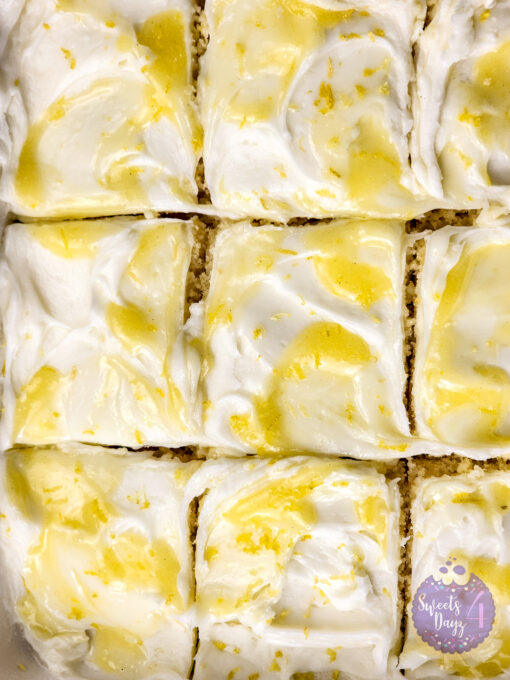 Lemon Velvet Cake on Rhombus