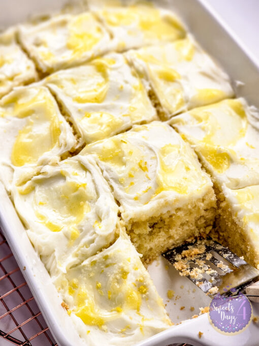 Lemon Velvet Cake on Gold Marble - Image 5