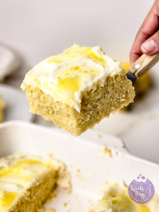 Lemon Velvet Cake on Gold Marble - Image 8