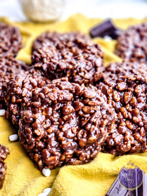 Homemade Star Crunch Cookies on Gold Marble - Image 2