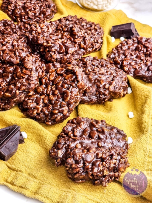 Homemade Star Crunch Cookies on Gold Marble - Image 4