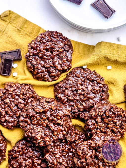 Homemade Star Crunch Cookies on Gold Marble - Image 8