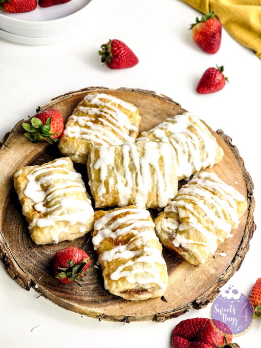 Homemade Toaster Strudels on White - Image 3