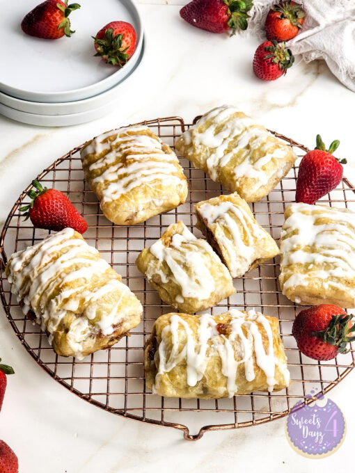 Homemade Toaster Strudels on Gold Marble - Image 2